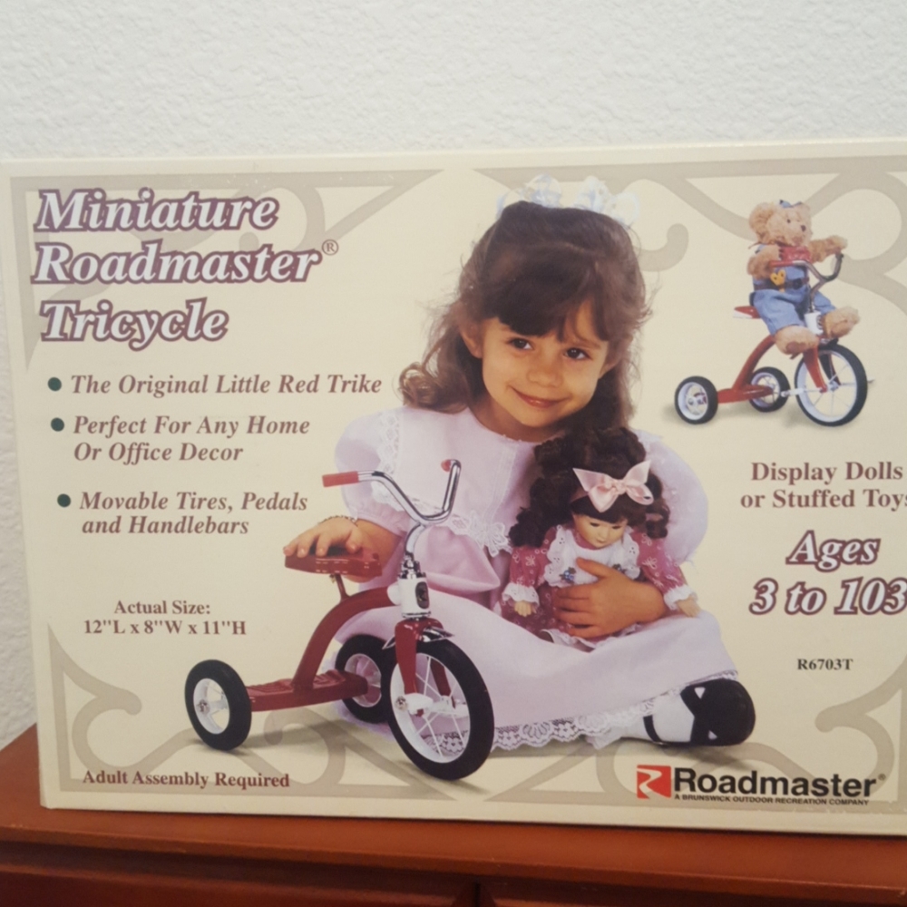 Doll Toy Tricycle Vintage Collector Roadmaster Cute
